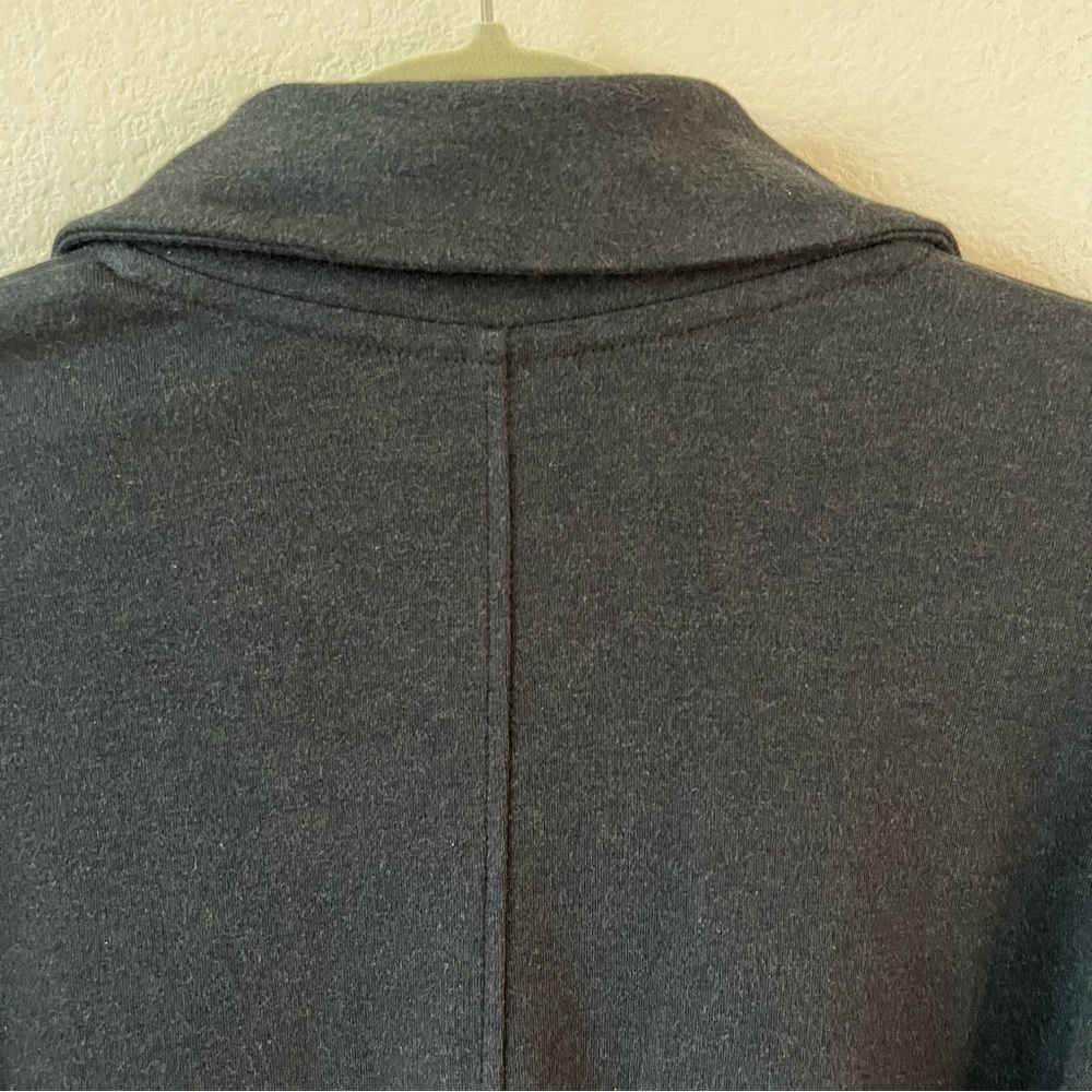 Pact Airplane Relaxed Blazer Organic Cotton Charcoal Heather Gray XS NWOT - Picture 11 of 16
